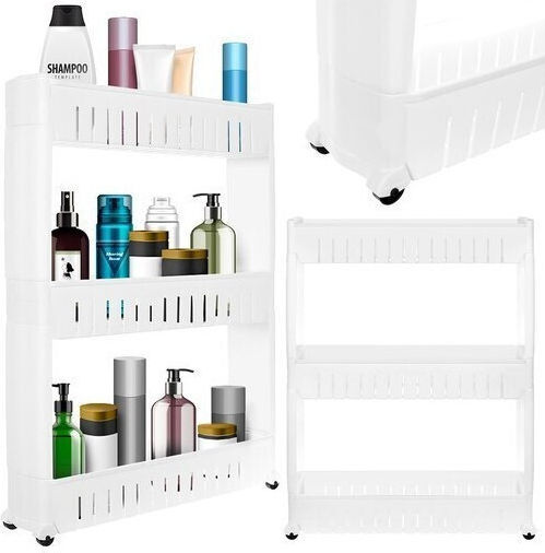 SPM SPM Lebensmittelregal Kunststoff 3 Ebenen Weiß 54,5x12,5x72,5cm