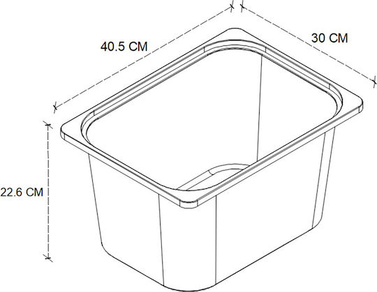Storage Drawers Kayra I Made of Plastic & Wood with 4 Drawers L45.3xW29.7xH116.3cm