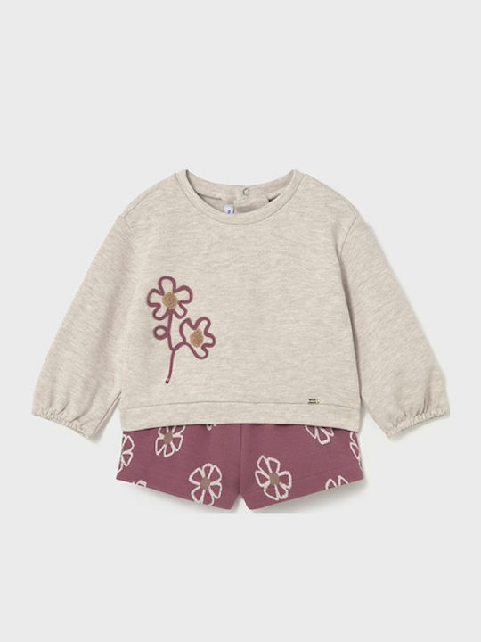 Kinder-Set mit Shorts Sommer 2Stück Beige, Pink