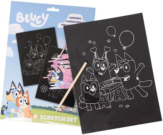 Painting Scratch Art Bluey Α5 for Children 3+ years Years