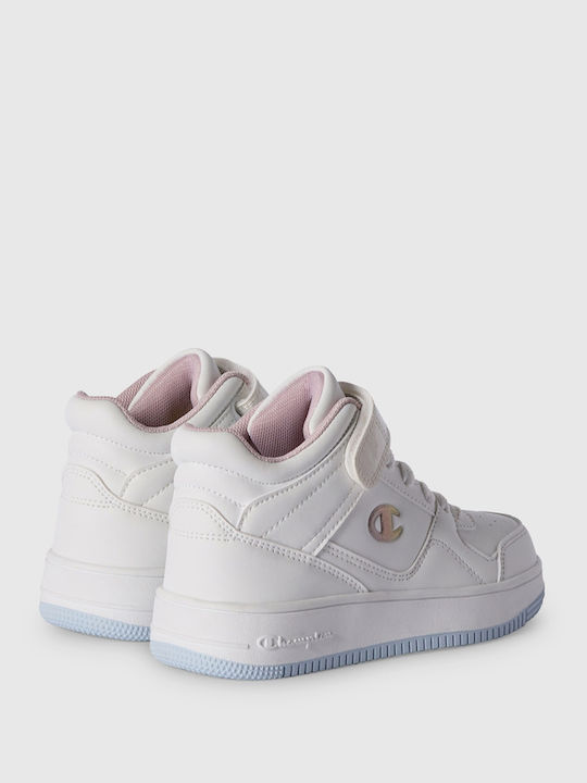 Rebound Vintage Kinder Sneakers Hoch Weiß