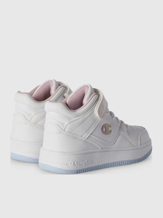 Rebound Vintage Kinder Sneakers Hoch Weiß