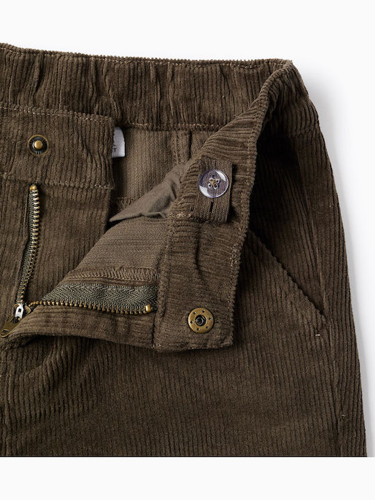 Kids' Corduroy Pants Olive