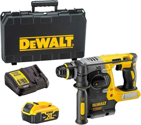 DEWALT Impact Demolition Hammer Battery Brushless 18V 1x5Ah with Chuck SDS Plus