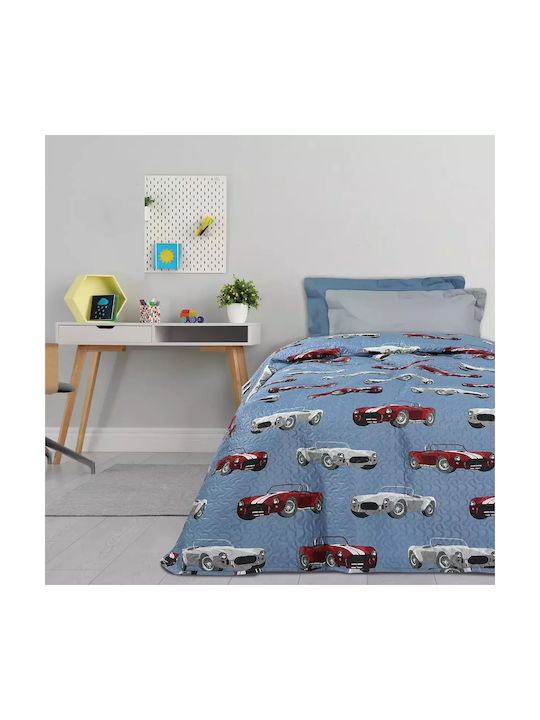 Das Home Kids Quilt Single 4855 Gray Red Blue 160x240cm