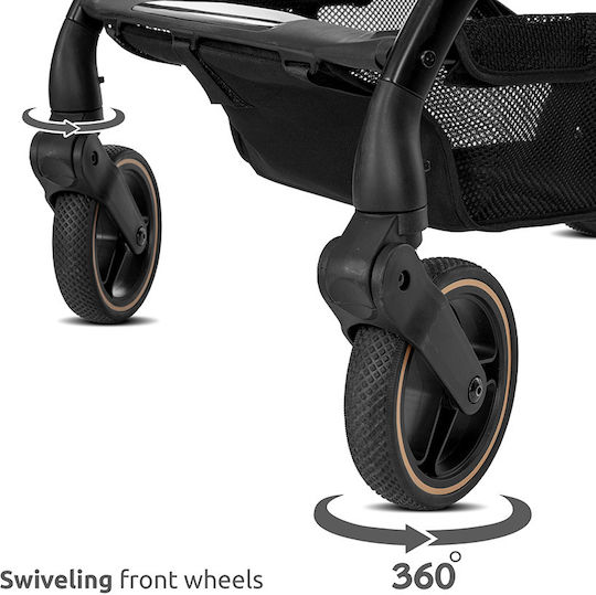 Lorelli Makaya Adjustable Baby Stroller Suitable for Newborn Black 9.15kg