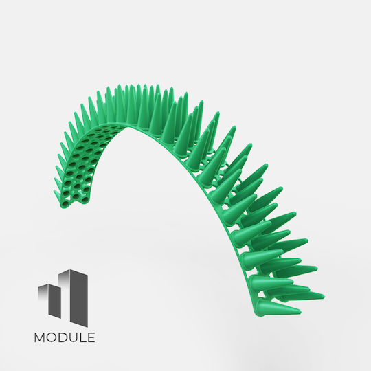 Module Set 12 Pieces Green Bird And Cat Repellent Spikes 0.5x0.05m