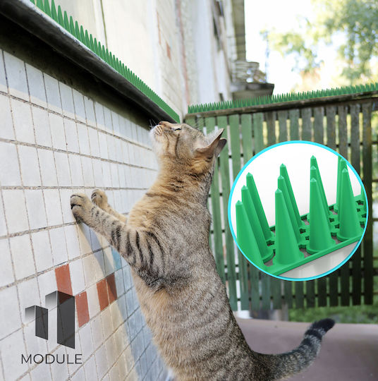 Module Set 12 Pieces Green Bird And Cat Repellent Spikes 0.5x0.05m