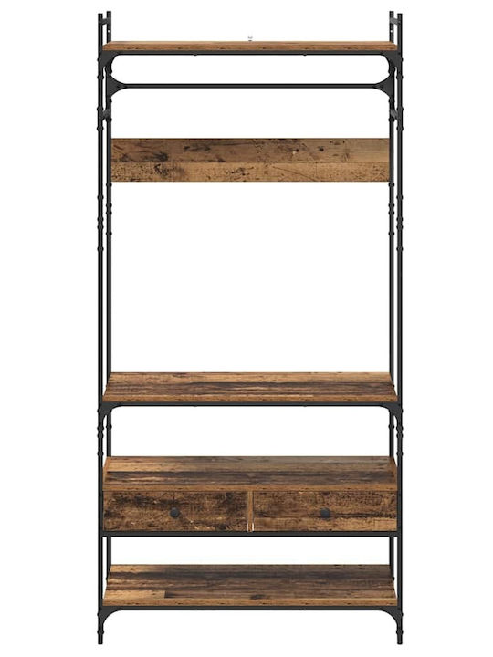 vidaXL Cuier de podea din Lemn Maro 89x39x184.5cm