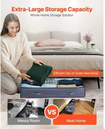 Vevor Storage Case for Shoes / Clothes / Blanket/Duvet 39.2x19.7x7.1cm 6pcs