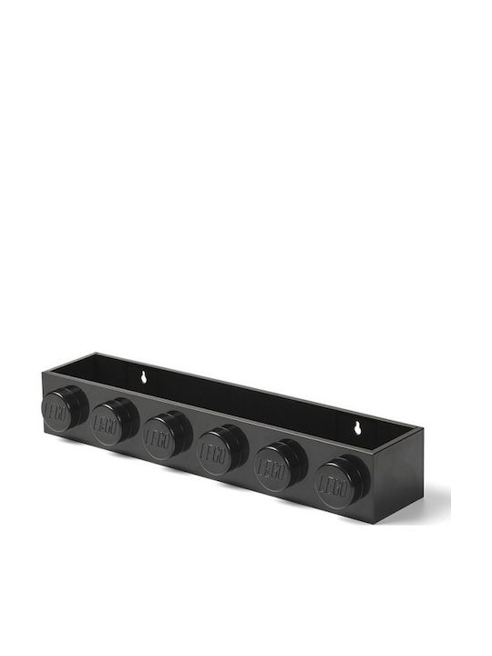 Raft Pentru Copii Tip Bibliotecă Montaj Pe Perete Negru 47.8x11.5x7.8cm