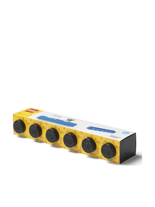 Raft Pentru Copii Tip Bibliotecă Montaj Pe Perete Negru 47.8x11.5x7.8cm