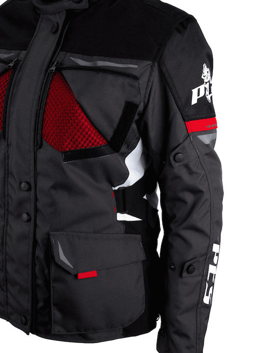 Lady Winter Damen Motorradjacke Wasserdicht Schwarz
