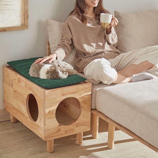 Katzenbett Nextdeco Naturales Massives Holz Υ47x73x35cm
