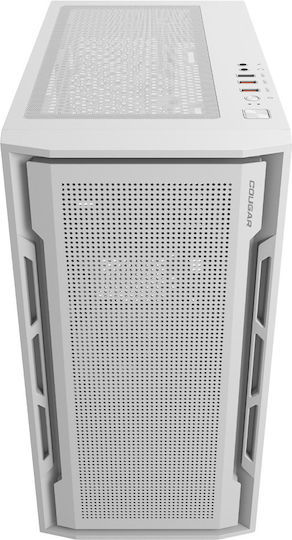 Cougar Uniface Mini Gaming Mini Tower Computer Case with Side Window White