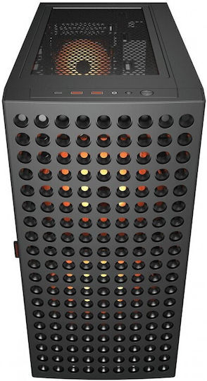 Cougar Airface Eco RGB Gaming Midi Tower Κουτί Υπολογιστή με Πλαϊνό Παράθυρο Μαύρο
