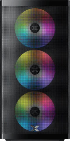 Xigmatek Osiris Gaming Midi-Turm Computergehäuse mit Seitenfenster Schwarz