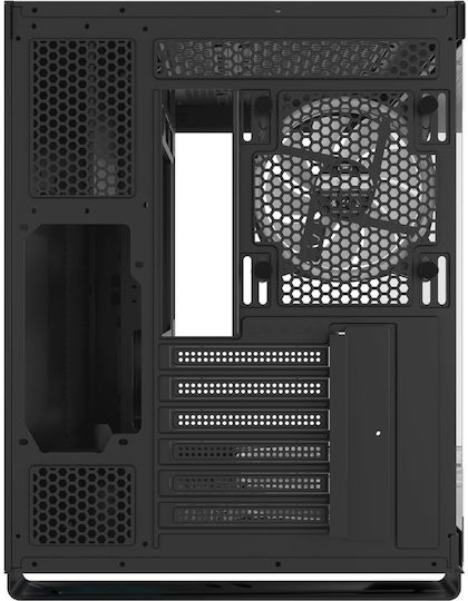 PCCOOLER C3 T500 Геймърско бюро Midi Tower Компютърна кутия със страничен прозорец и ARGB осветление Черен