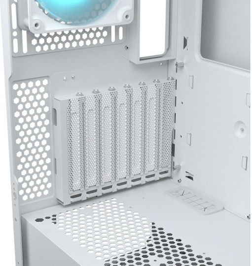 Cougar Airface Eco RGB Gaming Midi Tower Κουτί Υπολογιστή με Πλαϊνό Παράθυρο Λευκό