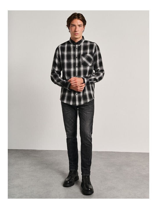 Simon Herren Jeanshose Elastisch Regular Passform Graue