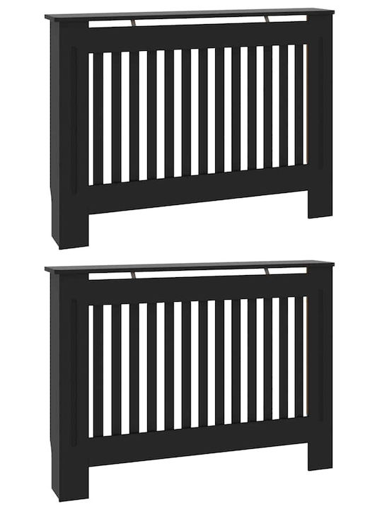 Vidaxl Capac Caldare 2 Buc Negru 112 X 19 X 81.5 Cm