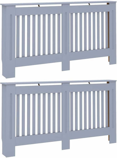 Vidaxl Καπάκι Καλοριφέρ 2 Pcs Γκρι 152 X 19 X 81.5 Cm