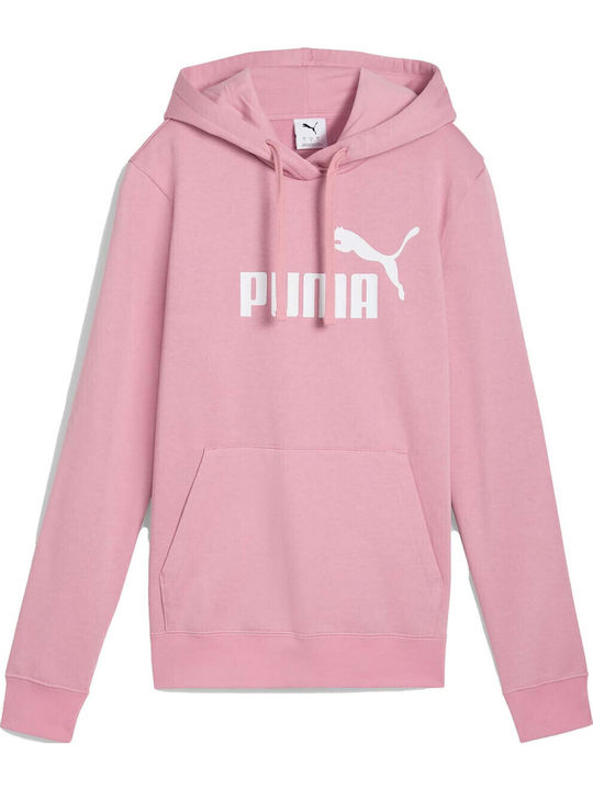 Logo Women's Sweatshirt Hooded Pink
