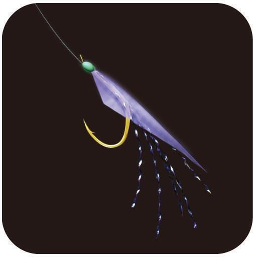 Hayabusa Sabiki Rigs UV Length 2.10m Quantity 34-41mm Gold No 12