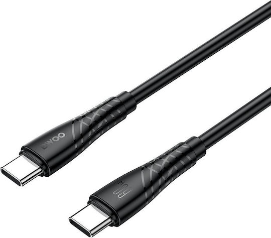 BWOO USB 2.0 Kabel USB-C männlich - USB-C 60W Schwarz 1m