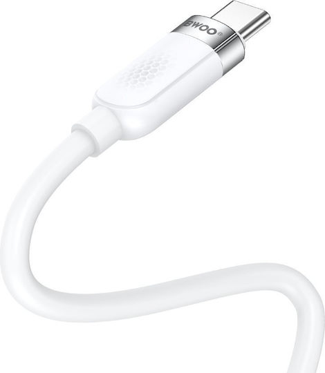 BWOO USB 2.0 Kabel USB-C männlich - USB-C / USB-A 100W Weiß 1m