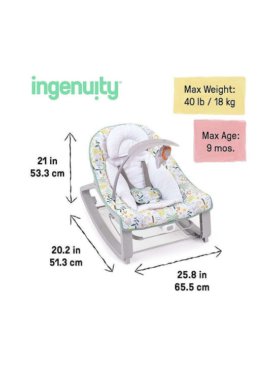 Ingenuity Elektrisch Baby Relax Schaukel Keep Cozy mit Vibration Madi für Kind bis 18kg