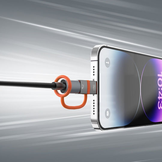4Smarts Μετατροπέας USB-C male σε Lightning female Γκρι 2τμχ