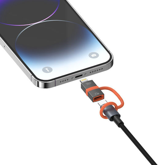 4Smarts Μετατροπέας USB-C male σε Lightning female Γκρι 2τμχ