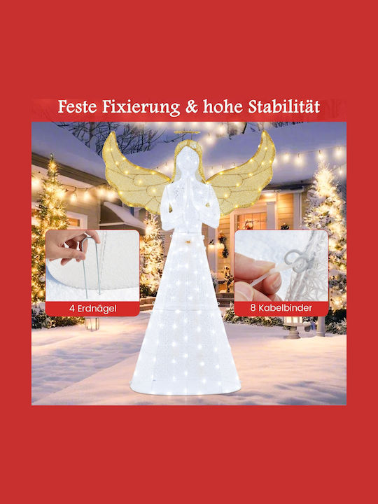 Costway Costway Large Illuminated Christmas Angel 150 Led Lamps Cm24909de