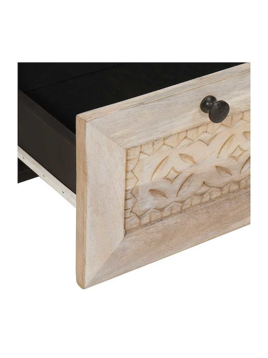 vidaXL Bedside Table Made of Solid Mango Wood 50x33x60cm