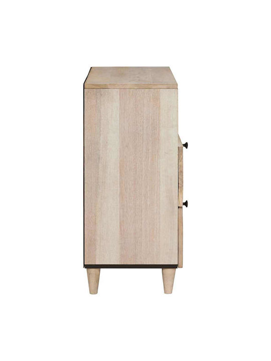 vidaXL Bedside Table Made of Solid Mango Wood 50x33x60cm