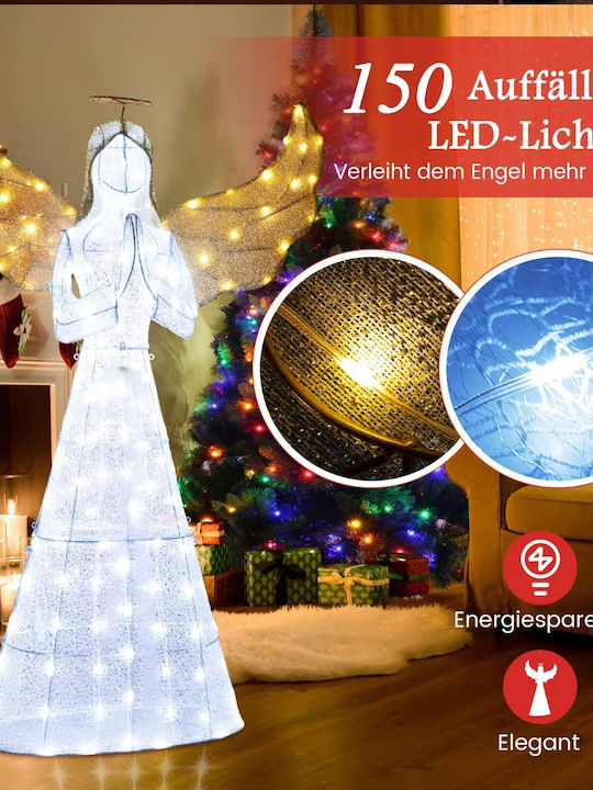 Costway Costway Large Illuminated Christmas Angel 150 Led Lamps Cm24909de