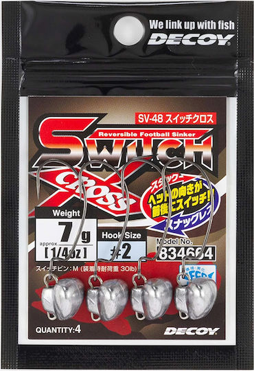 Decoy Sv-48 Switch Cross Sled Head 3.5g No4