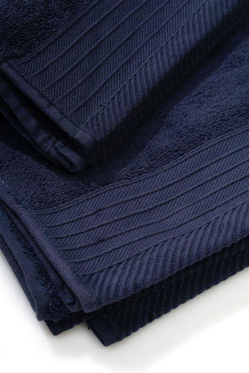 Dimcol Bath Towel Body 80x150cm Navy Blue Weight 500gsm