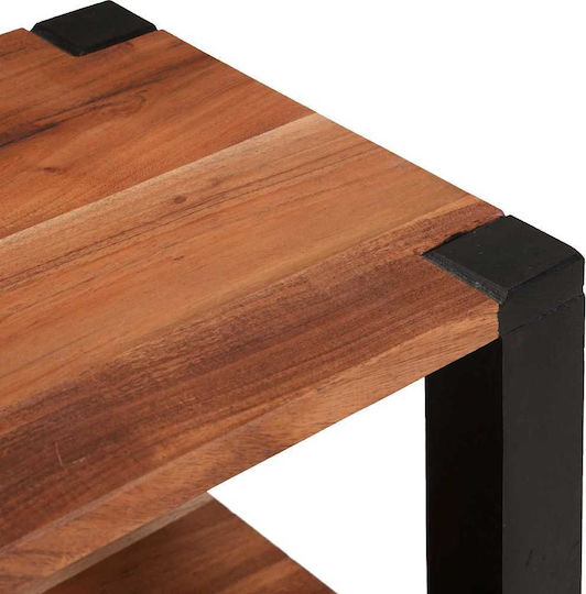 Sideboard made of Solid Wood Coffee 70x30x75cm