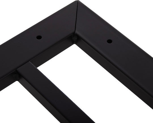 HomeMarkt Metallic Table Stand for Table / Office with Adjustable White 6x6x73cm