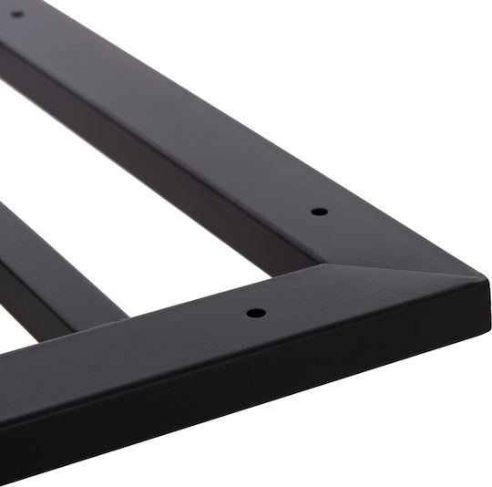HomeMarkt Metallic Table Stand for Table / Office with Adjustable Chrome 6x6x73cm