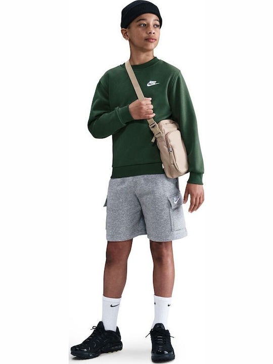Fleece Kids Sweatshirt White Sportswear Club