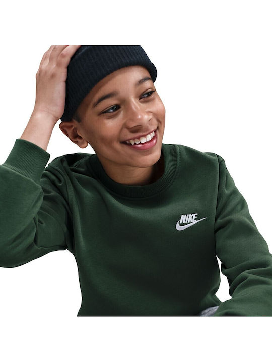 Fleece Kids Sweatshirt White Sportswear Club