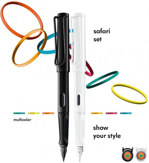 Lamy Safari Set Writing Pen Medium made of Plastic with Blue Ink
