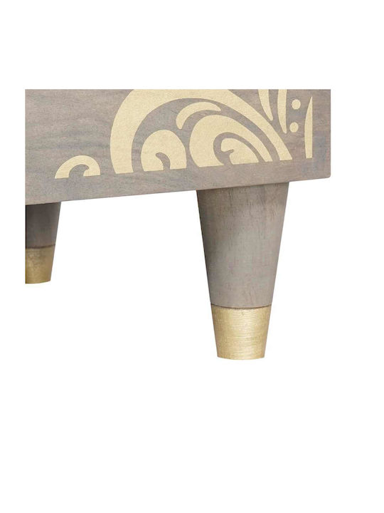 Συρταριέρα Κρεβατοκάμαρας Grey And Gold 60x33.5x75cm