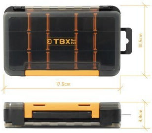 Delphin Tbx Duo 175-15p Cutie de Pescuit Eva 175 × 105 × 38 Mm 3 Compartimente