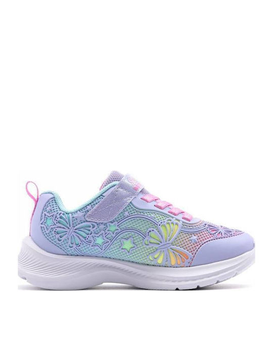 Jumpsters Kids Sneakers with Scratch Purple