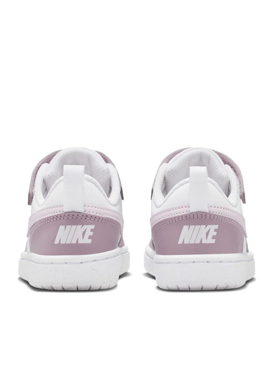 Court Borough Kids Sneakers with Hoop & Loop Closure Purple