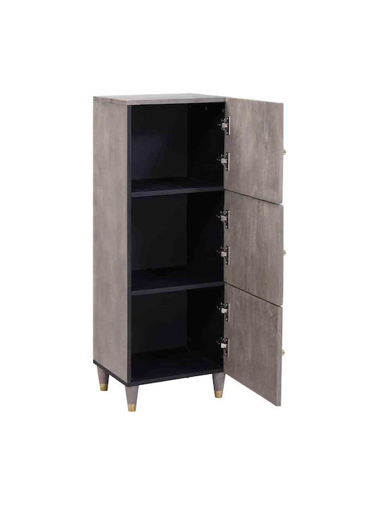 Cabinet Storage Solid Wood with 3 Drawers L40xW33.5xH110cm
